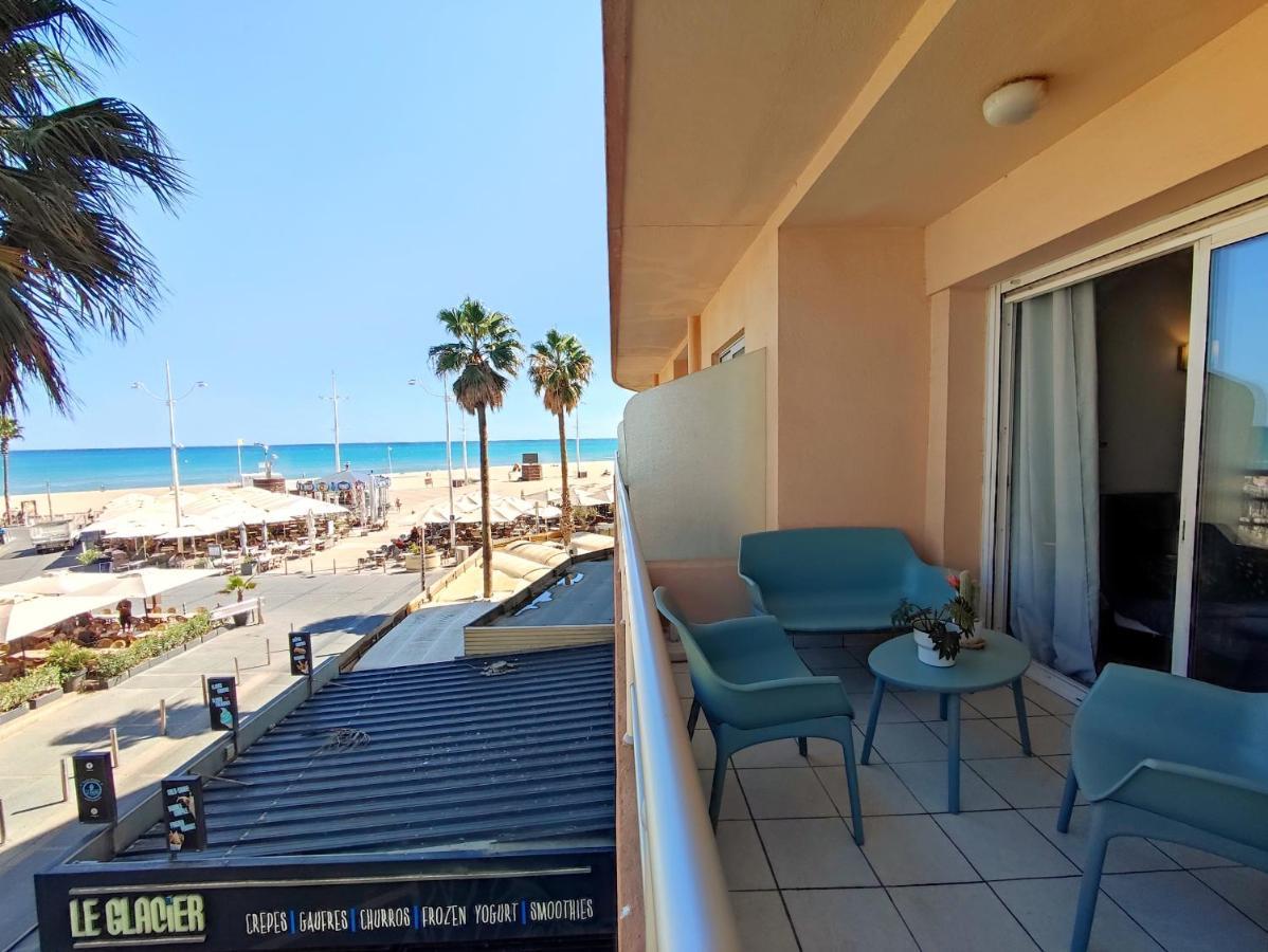 Superbe T2 Vue Mer Avec Ascenseur Canet-en-Roussillon Luaran gambar